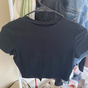 Black crop top